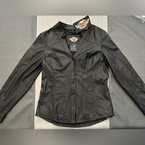 Women’s Harley Davidson black leather jacket